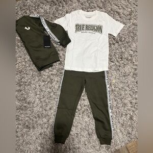 True Religion White Tee And Jogger set